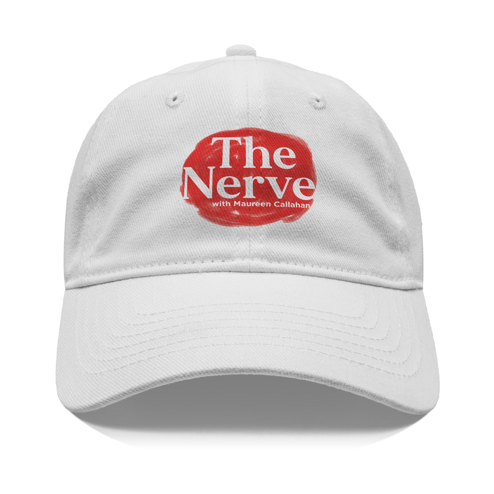 The_Nerve_-_Unisex_White_Hat_Front_White_Mockup.png